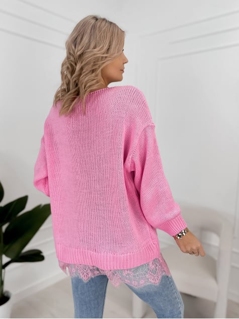 SWETER LENOX RÓŻOWY