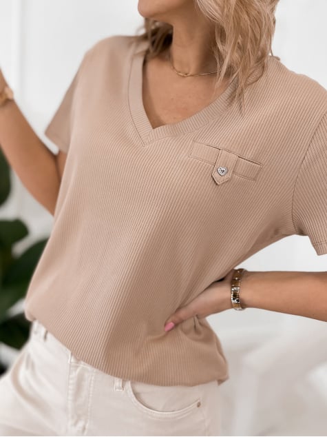 BLUZKA IMANI BEŻOWA