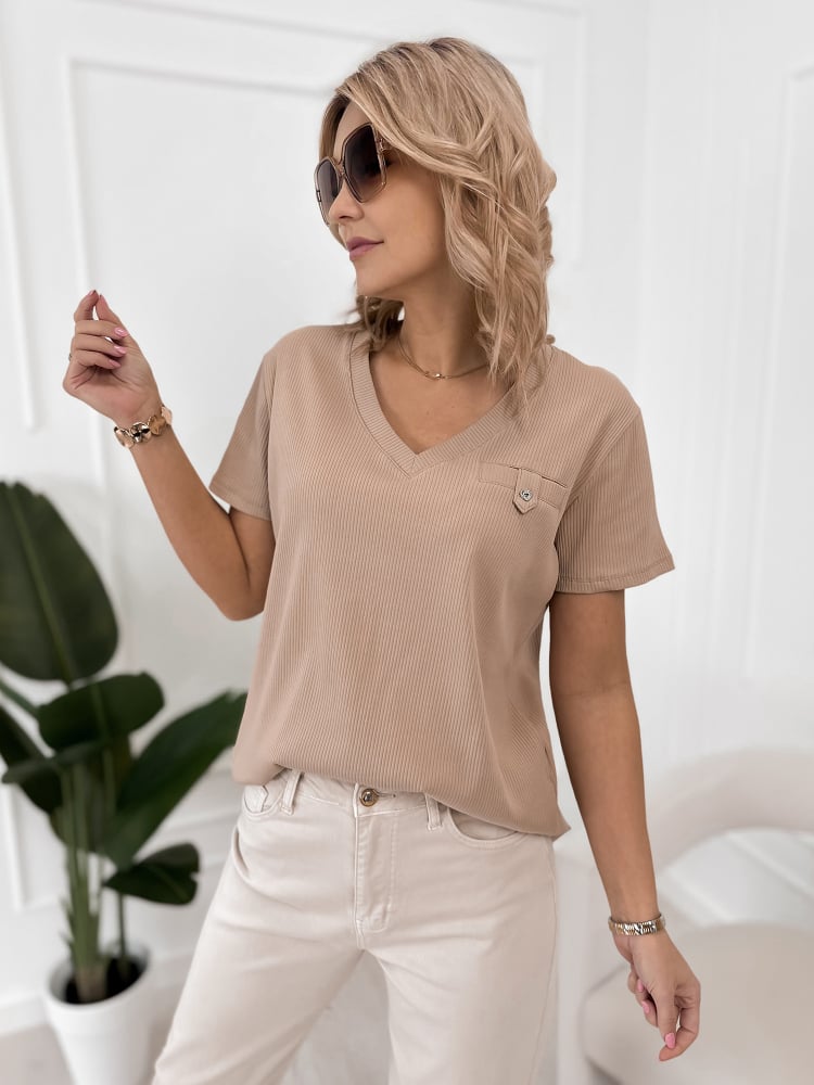 BLUZKA IMANI BEŻOWA