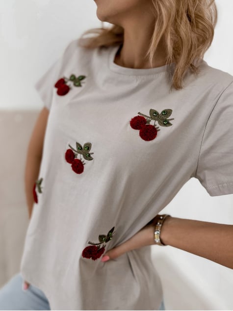 BLUZKA ANTINO BEŻOWA