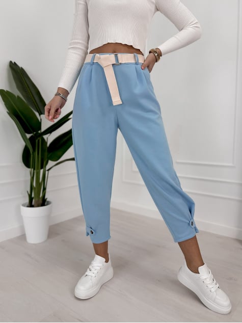 SPODNIE VENTURA BŁĘKITNE