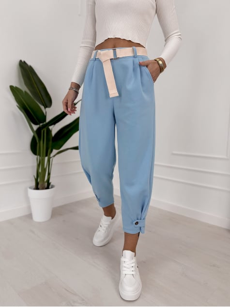 SPODNIE VENTURA BŁĘKITNE