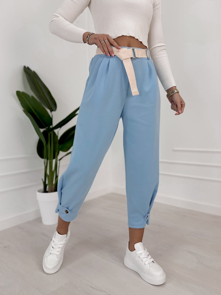 SPODNIE VENTURA BŁĘKITNE