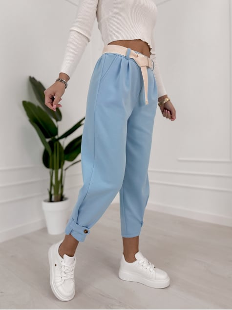 SPODNIE VENTURA BŁĘKITNE