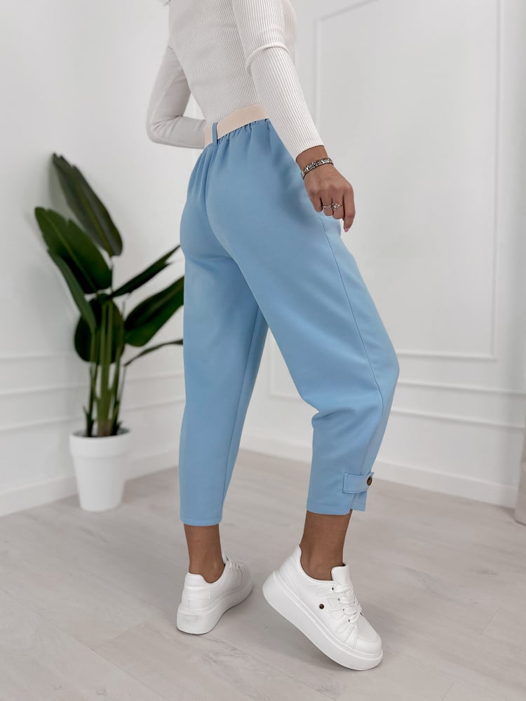 SPODNIE VENTURA BŁĘKITNE