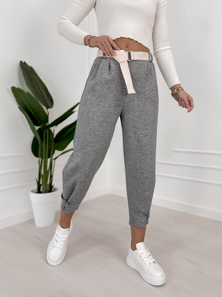 SPODNIE VENTURA SZARE