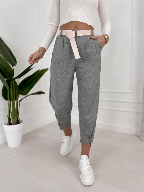 SPODNIE VENTURA SZARE