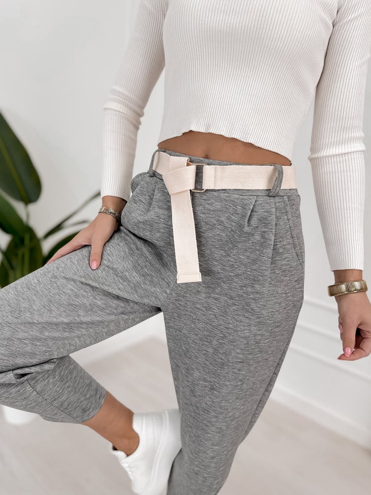 SPODNIE VENTURA SZARE