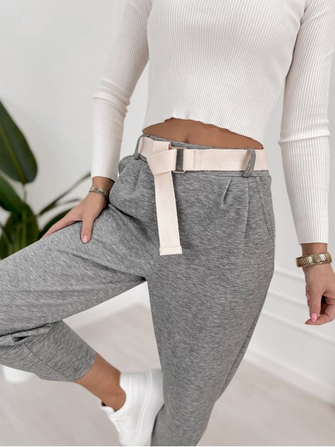 SPODNIE VENTURA SZARE