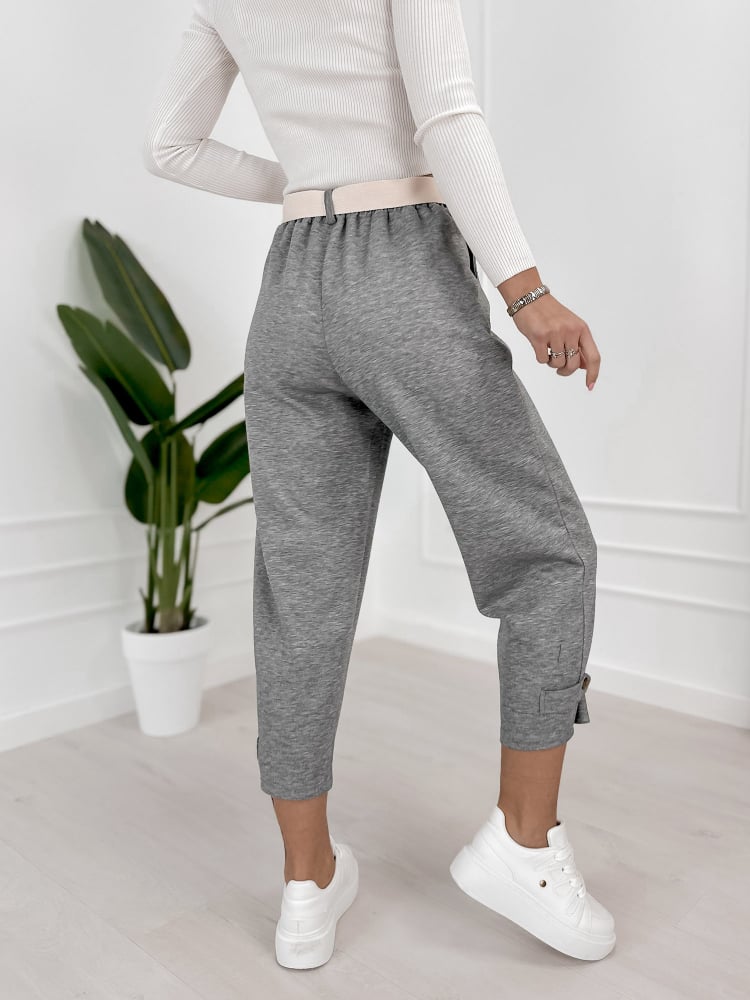 SPODNIE VENTURA SZARE