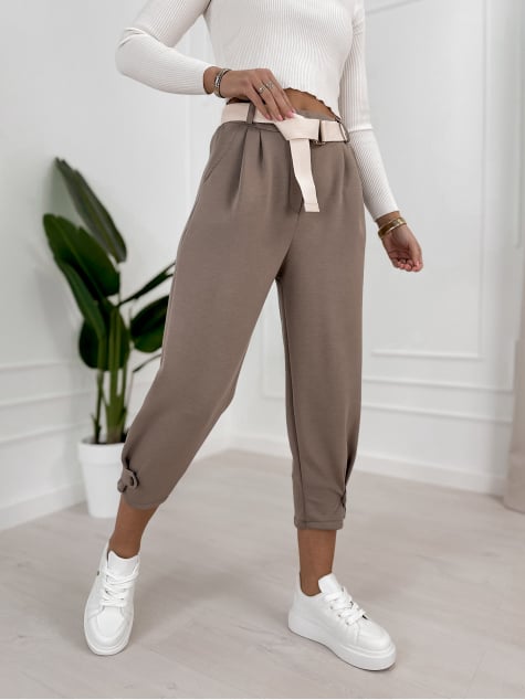 SPODNIE VENTURA CIEMNOBEŻOWE