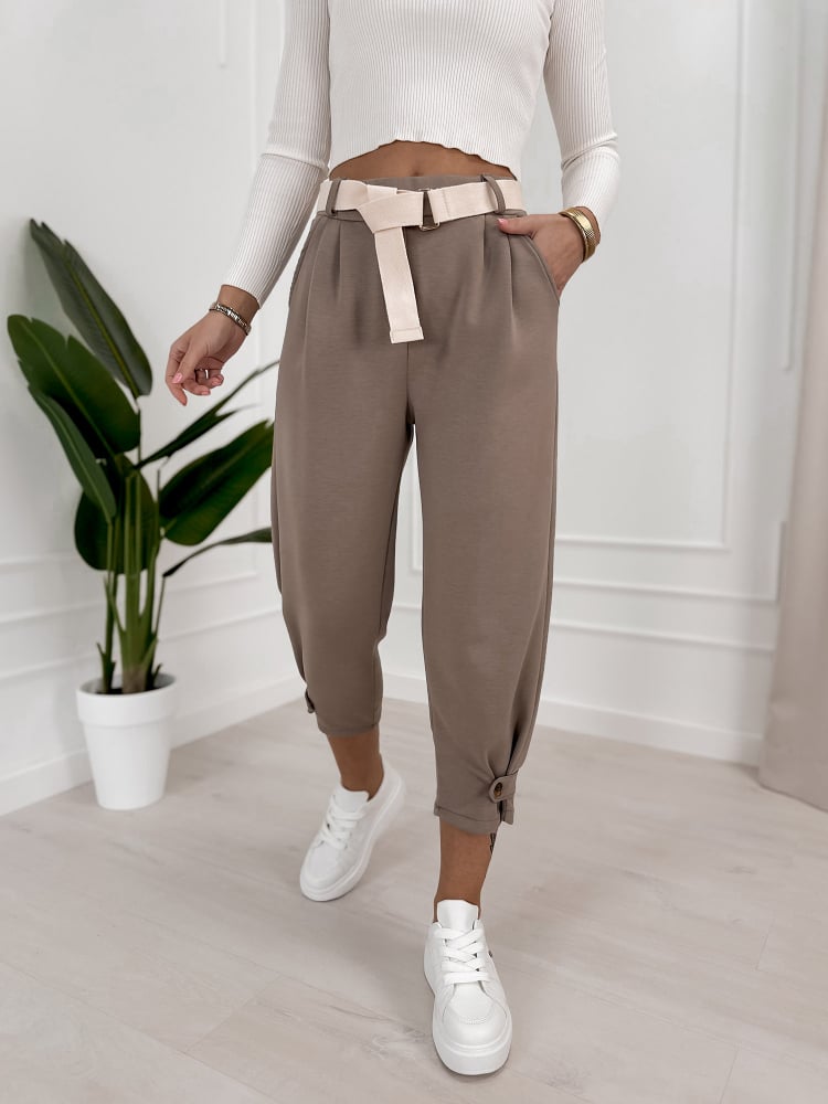 SPODNIE VENTURA CIEMNOBEŻOWE