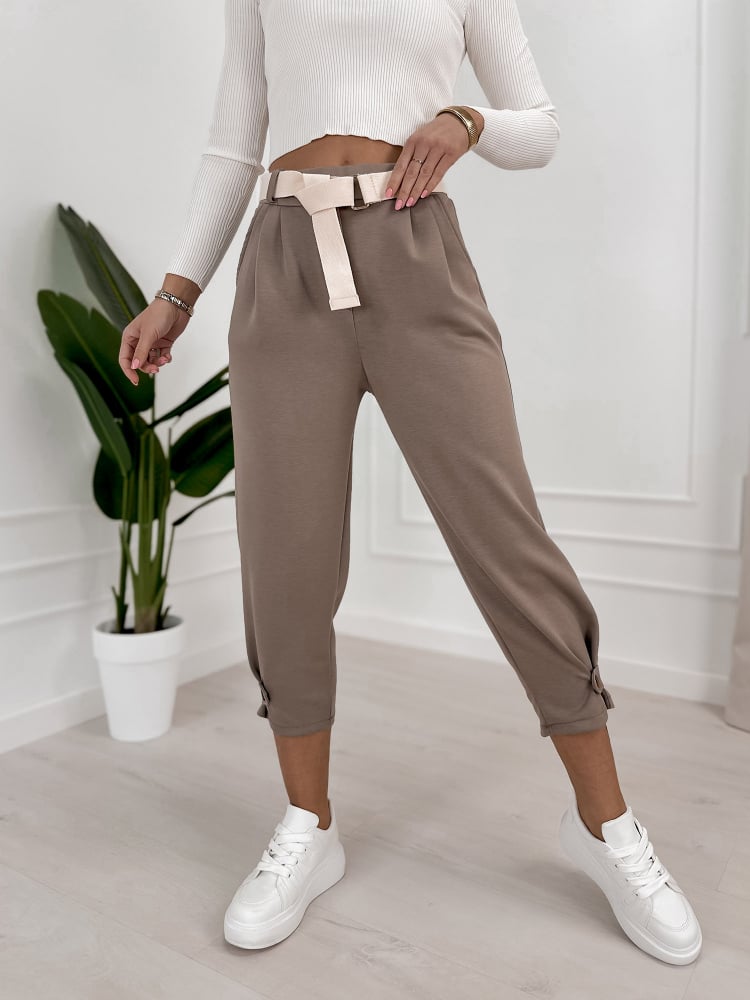 SPODNIE VENTURA CIEMNOBEŻOWE