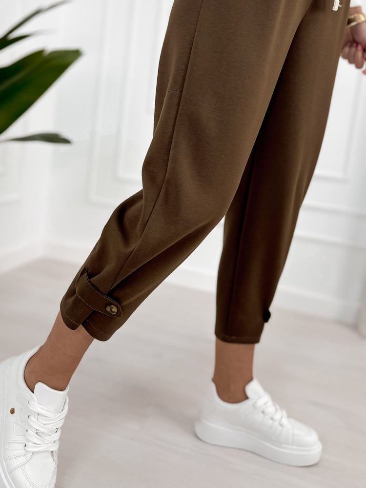 SPODNIE VENTURA BRĄZOWE