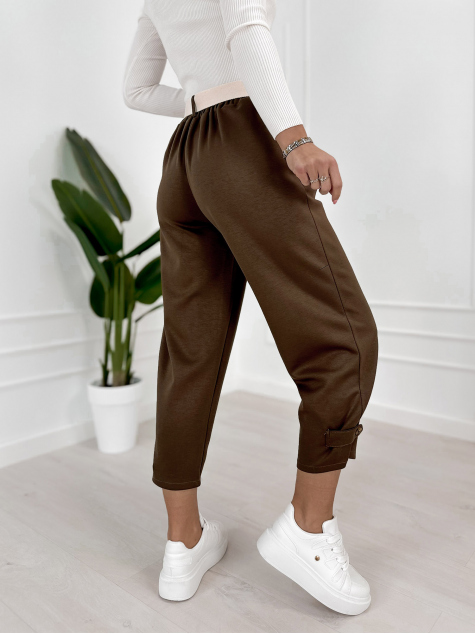 SPODNIE VENTURA BRĄZOWE