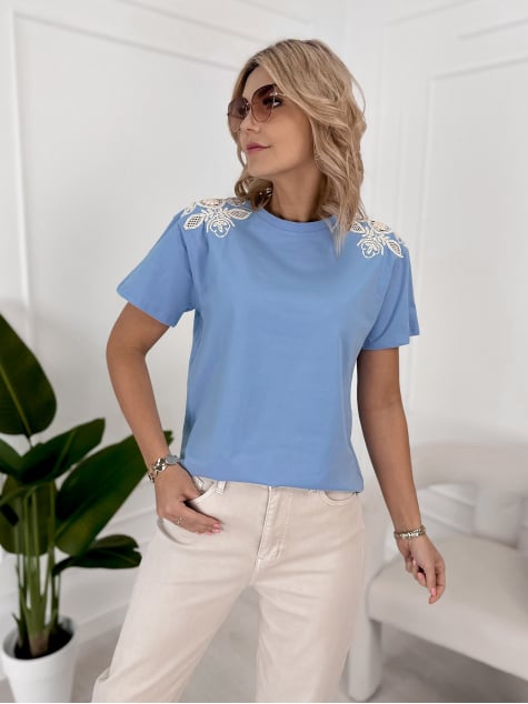 BLUZKA SELENA NIEBIESKA