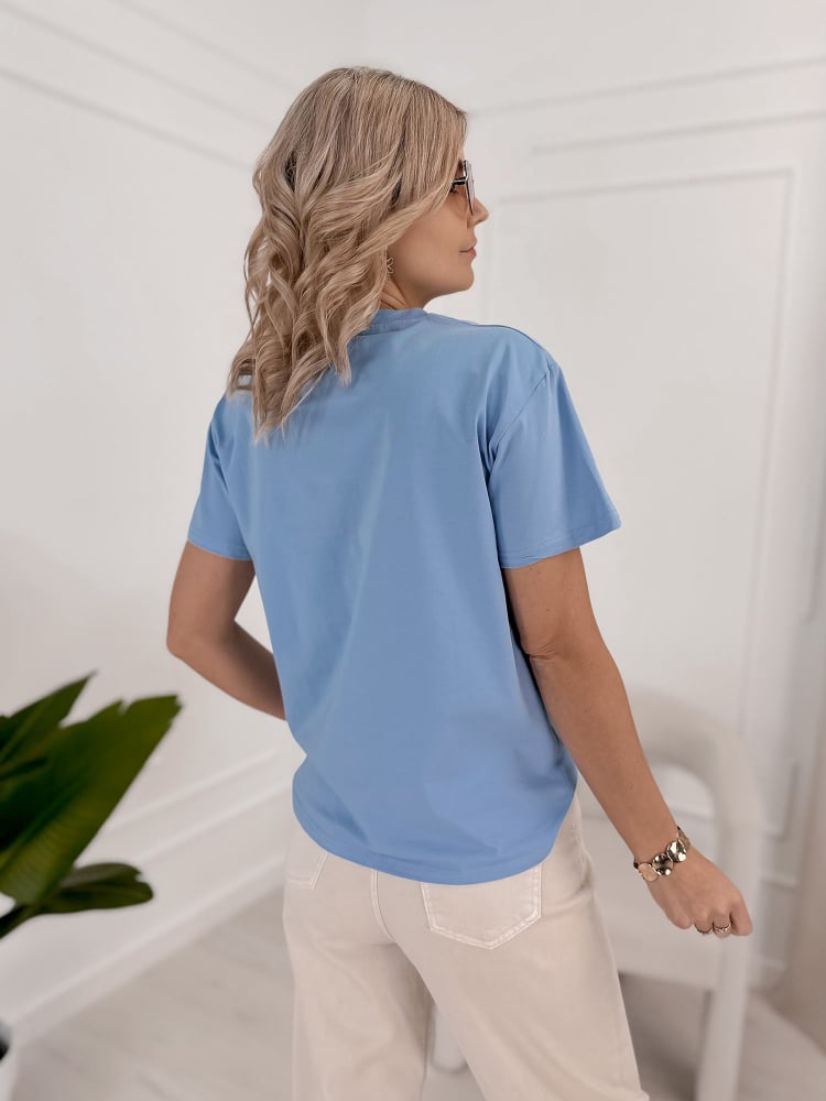 BLUZKA SELENA NIEBIESKA