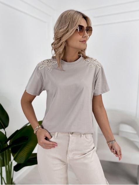 BLUZKA SELENA CIEMNOBEŻOWA