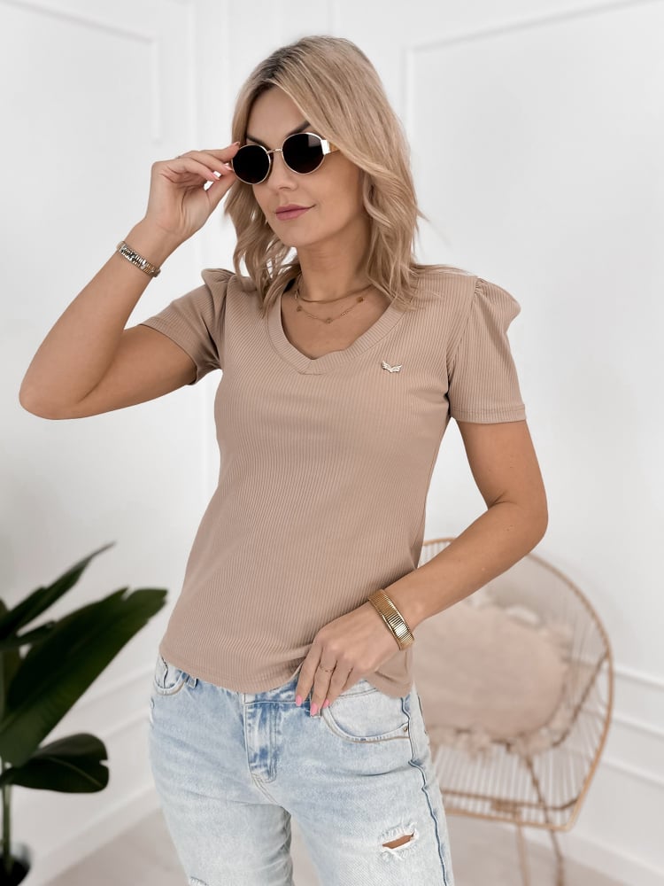 BLUZKA LOISEL BEŻOWA