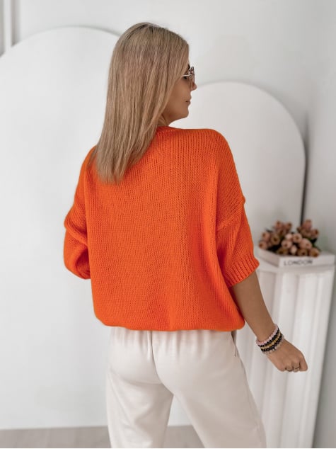 SWETER PARKER POMARAŃCZOWY