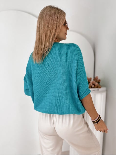 SWETER PARKER NIEBIESKI