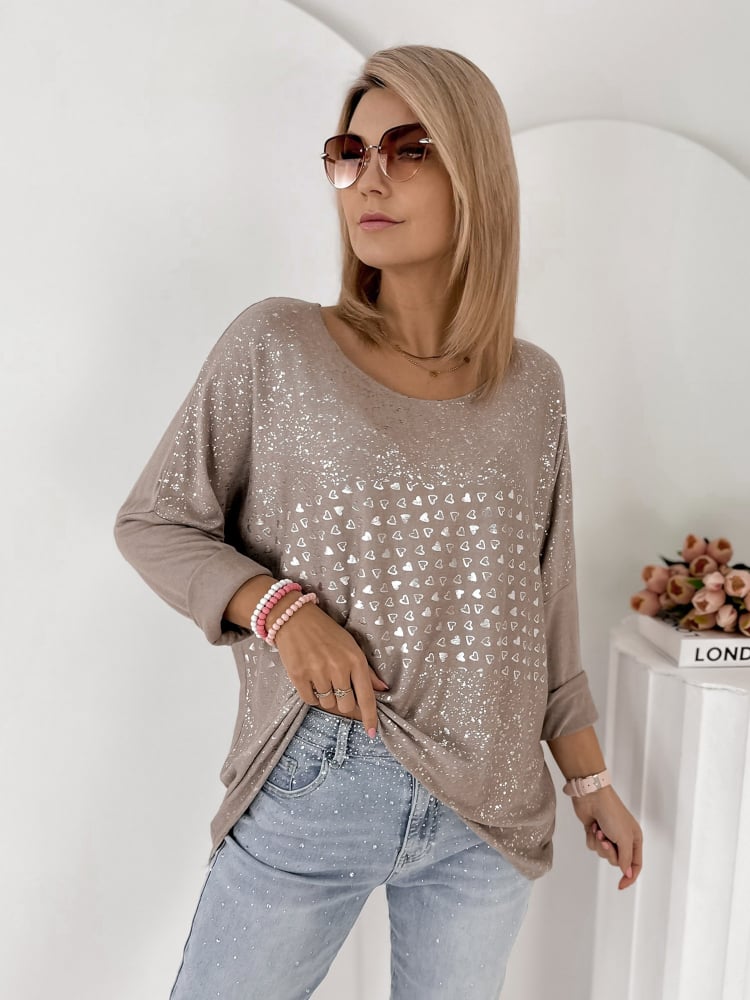 BLUZKA HARLEY CIEMNOBEŻOWA