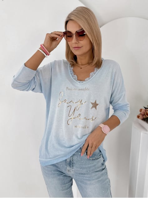 BLUZKA MARLA BŁĘKITNA