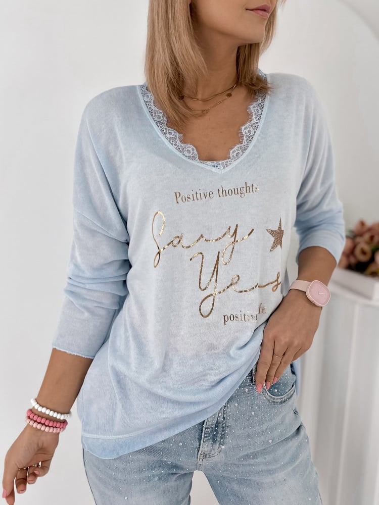 BLUZKA MARLA BŁĘKITNA