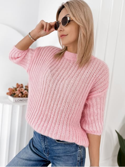 SWETER CHEYENE PUDROWY RÓŻ