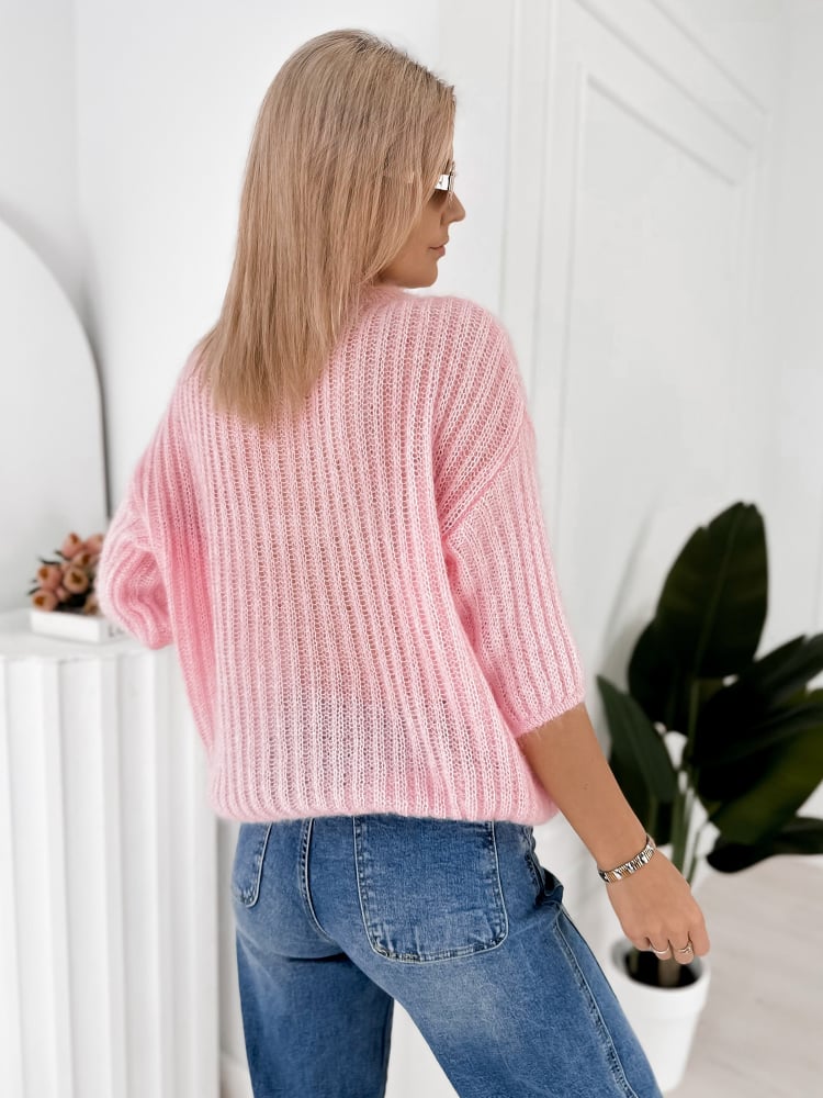 SWETER CHEYENE PUDROWY RÓŻ