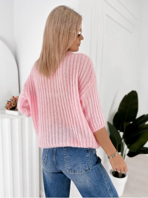 SWETER CHEYENE PUDROWY RÓŻ