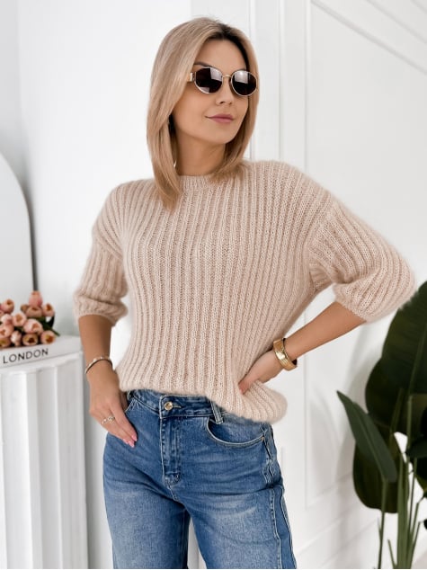 SWETER CHEYENE BEŻOWY