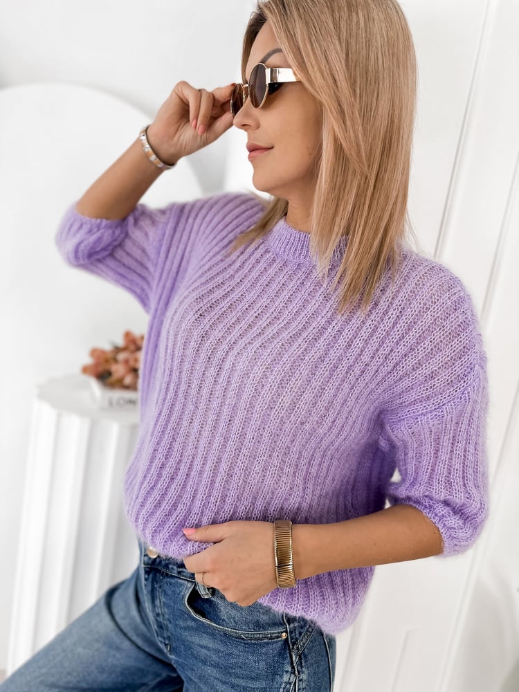 SWETER CHEYENE FIOLETOWY