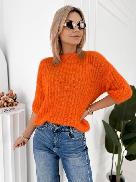 SWETER CHEYENE POMARAŃCZOWY