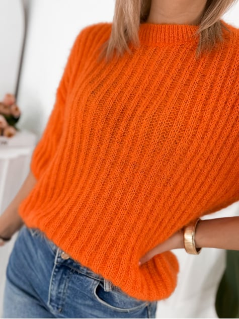 SWETER CHEYENE POMARAŃCZOWY