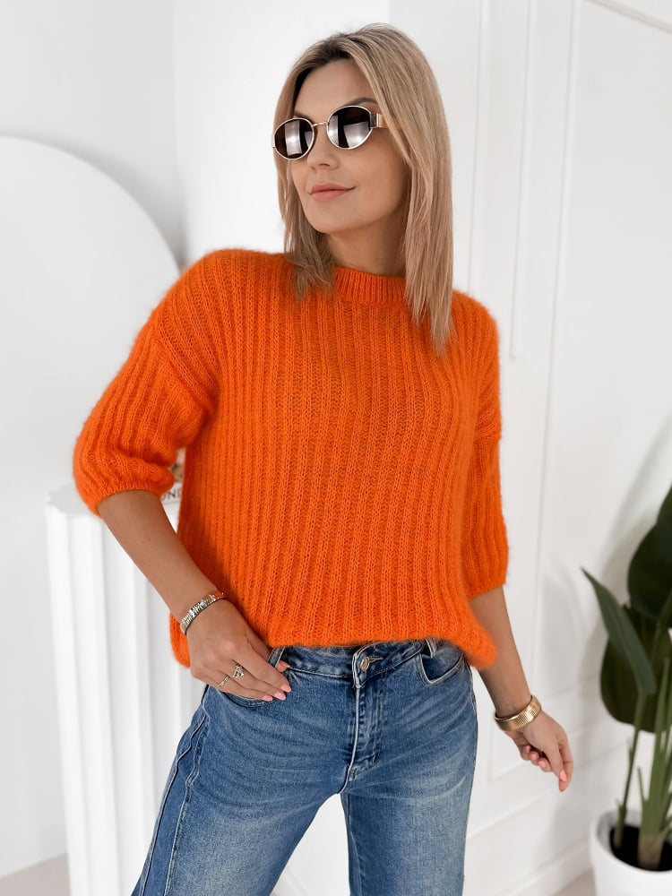SWETER CHEYENE POMARAŃCZOWY