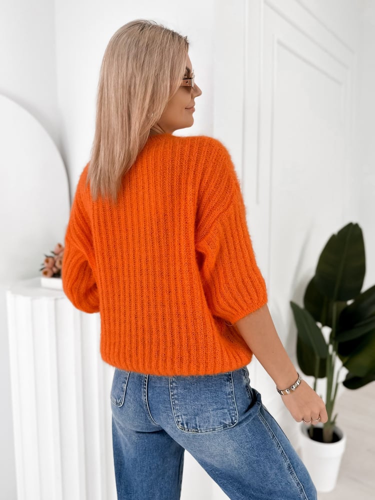 SWETER CHEYENE POMARAŃCZOWY