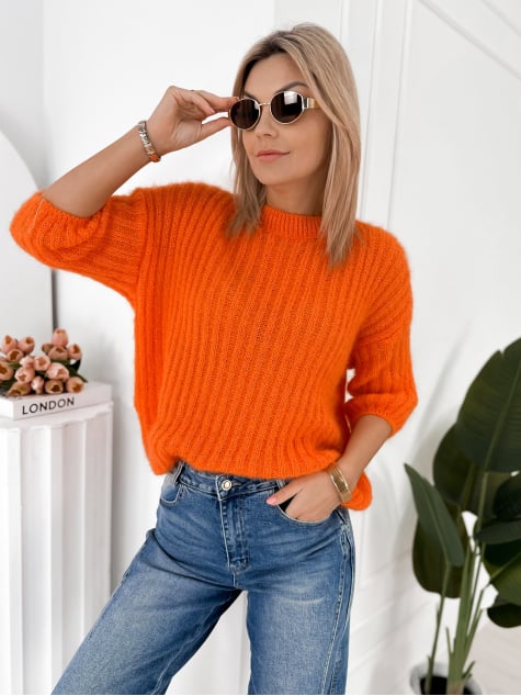 SWETER CHEYENE POMARAŃCZOWY