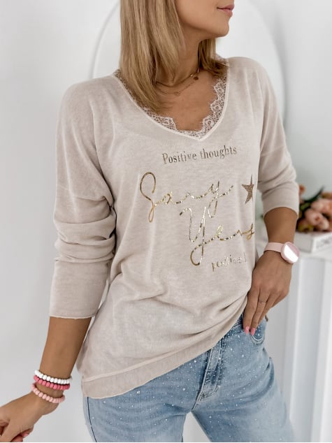 BLUZKA MARLA BEŻOWA