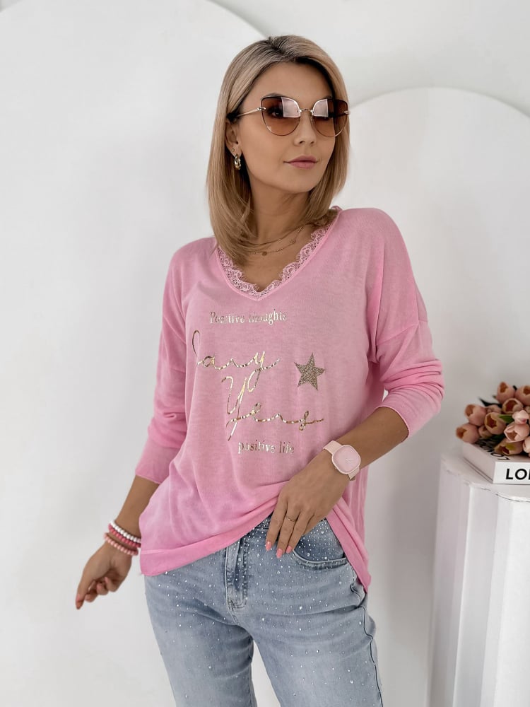 BLUZKA MARLA RÓŻOWA