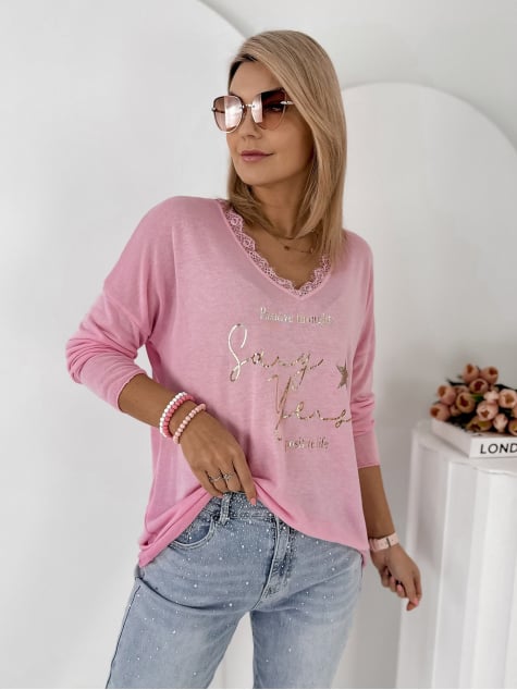 BLUZKA MARLA RÓŻOWA