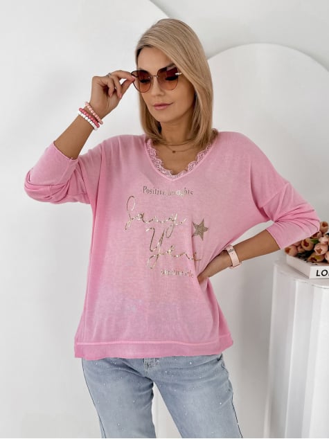 BLUZKA MARLA RÓŻOWA