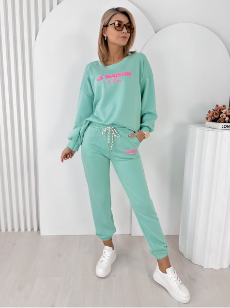 KOMPLET DRESOWY INDIGO MIĘTOWY