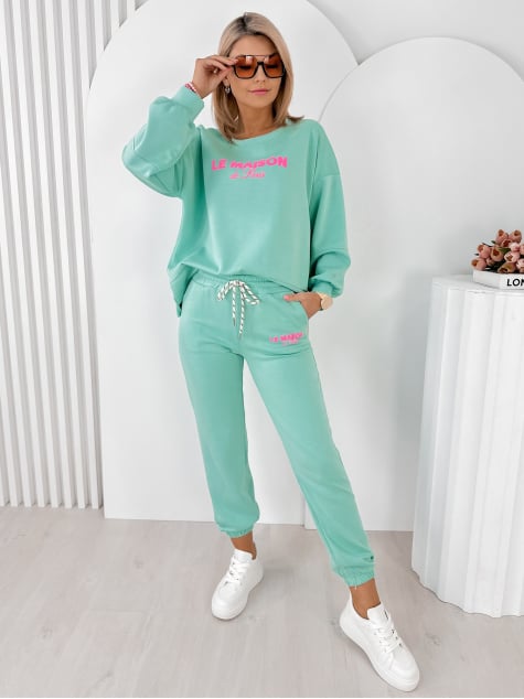 KOMPLET DRESOWY INDIGO MIĘTOWY