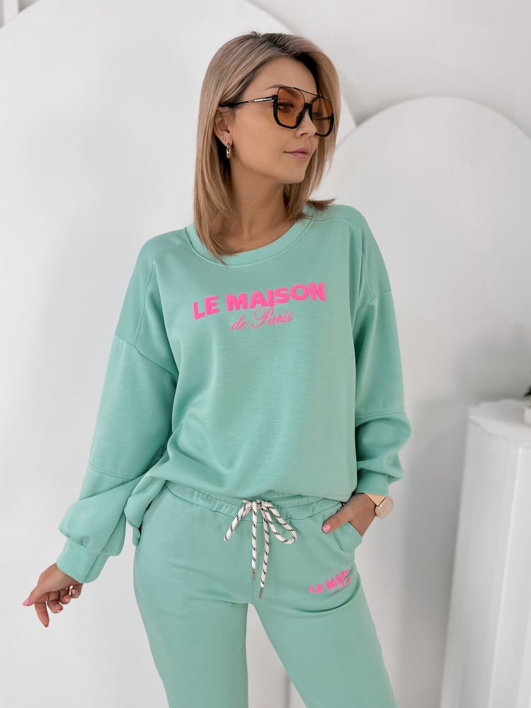 KOMPLET DRESOWY INDIGO MIĘTOWY