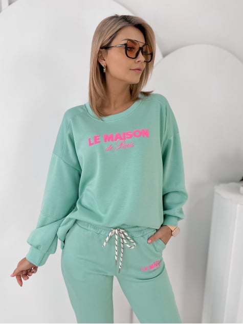 KOMPLET DRESOWY INDIGO MIĘTOWY