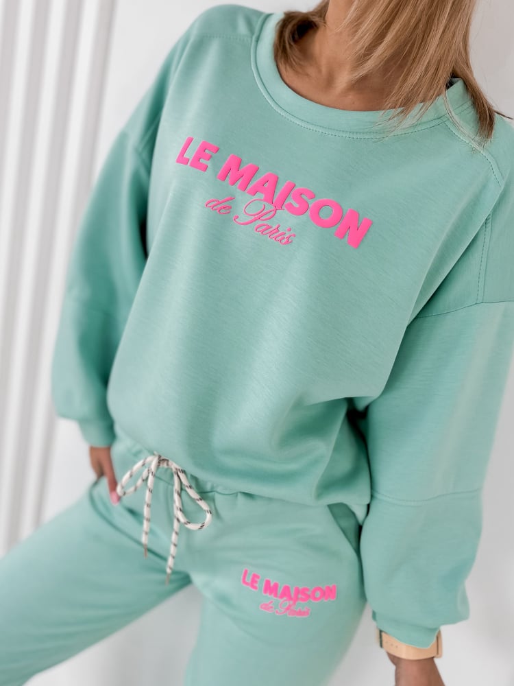 KOMPLET DRESOWY INDIGO MIĘTOWY