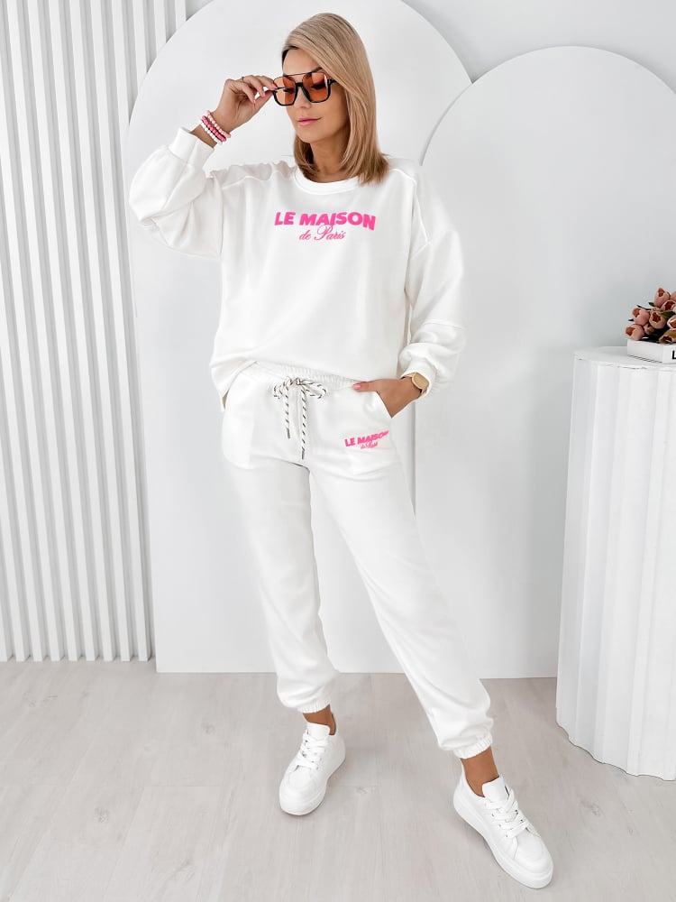 KOMPLET DRESOWY INDIGO ECRU