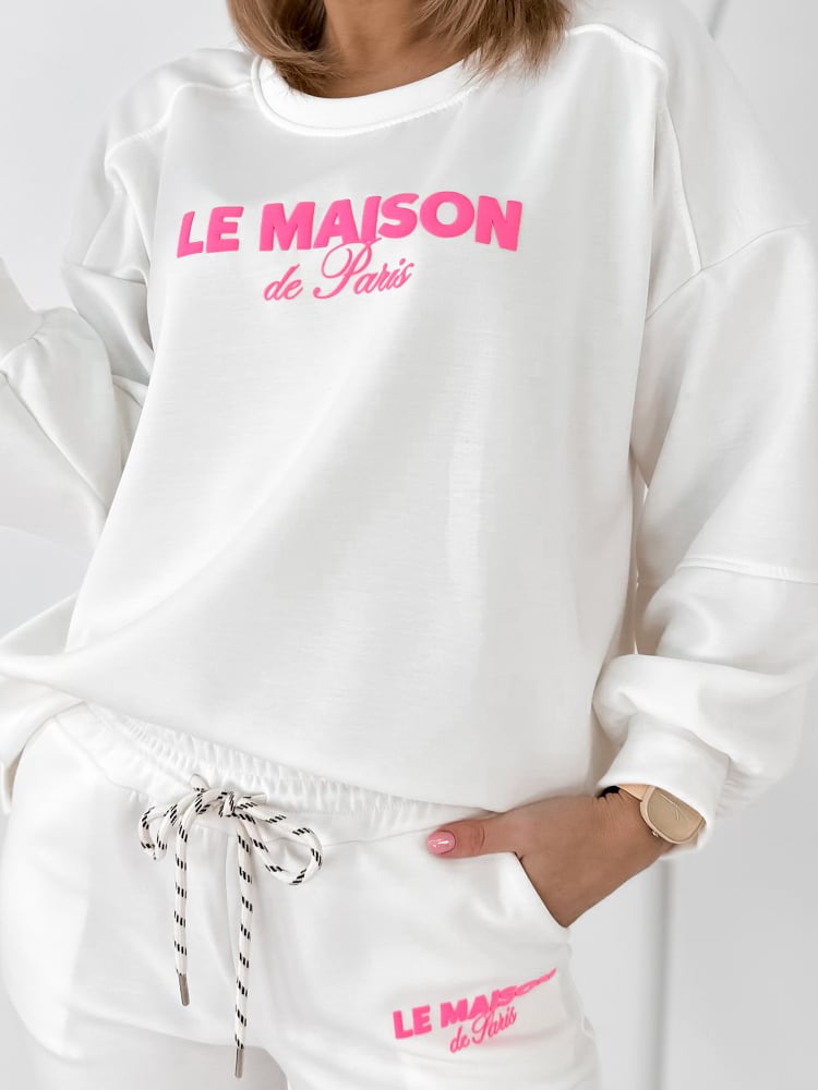 KOMPLET DRESOWY INDIGO ECRU