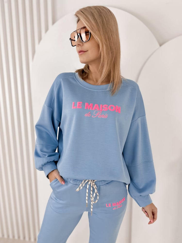 KOMPLET DRESOWY INDIGO NIEBIESKI